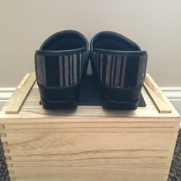 Gray and Black Vegan Dansko Clogs - Picture 3 of 4